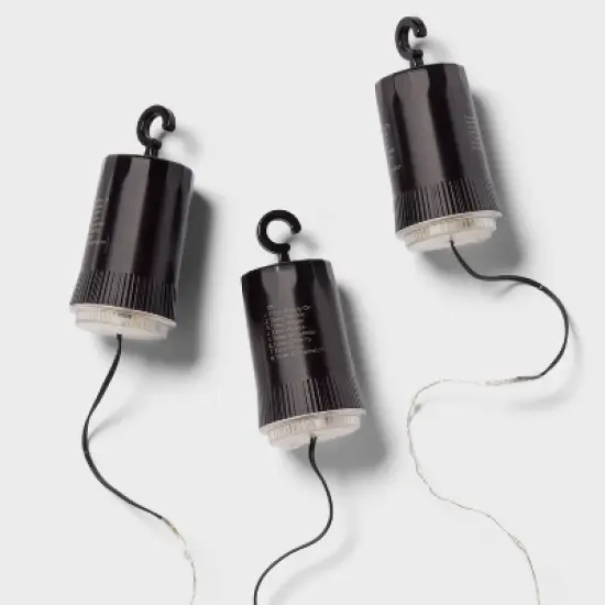 3pk 12in Lighted Window Curtain Stars Christmas Novelty Silhouette Lights Warm White - Wondershop&trade; image {3}