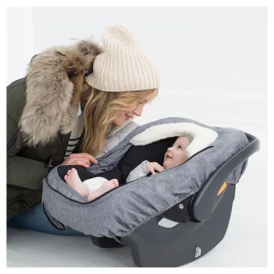 Skip Hop STROLL & GO Car Seat Cover - Heather Gray image {2}