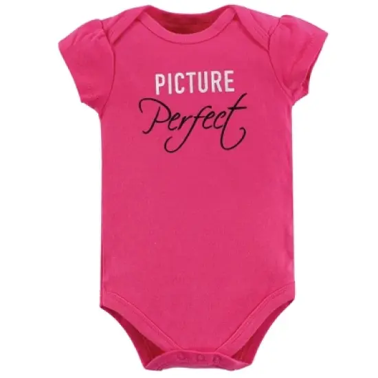 Little Treasure Baby Girl Cotton Bodysuits 5pk, Camera image {5}