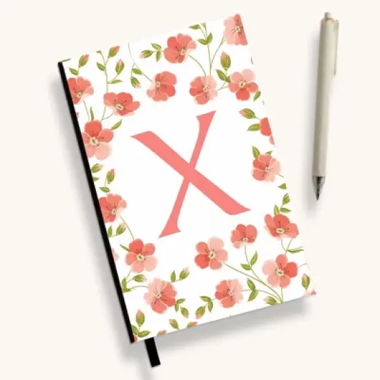 Personalization Mall Flowery Initial Personalized Journal image {24}