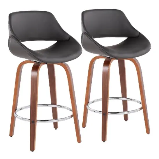 Set of 2 Fabrico Height Barstools - LumiSource
 image {13}
