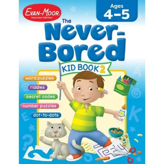 The Never-Bored Kid Book 2, Age 4 - 5 Workbook - by  Evan-Moor Educational Publishers (Paperback) image {1}