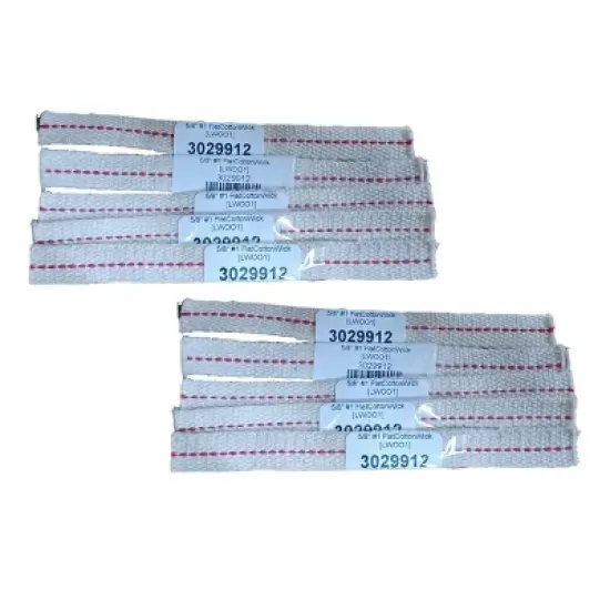 Flat Cotton Oil Lamp Lantern Replacement Wicks Pack of 10 image {5}