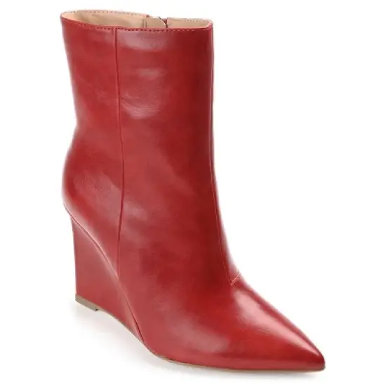 Journee Collection Womens Glorria Tru Comfort Foam Inside Zip Wedge Booties image {12}