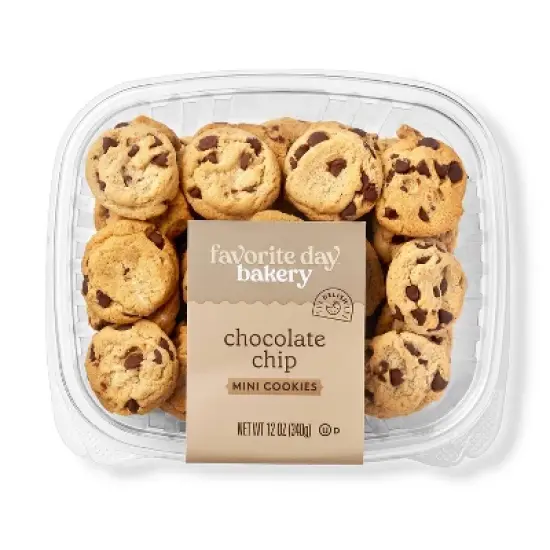 Mini Chocolate Chip Cookies - 12oz - Favorite Day&trade; image {4}