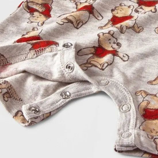 Baby Boys' 2pk Disney Winnie the Pooh Romper Set - Beige image {3}