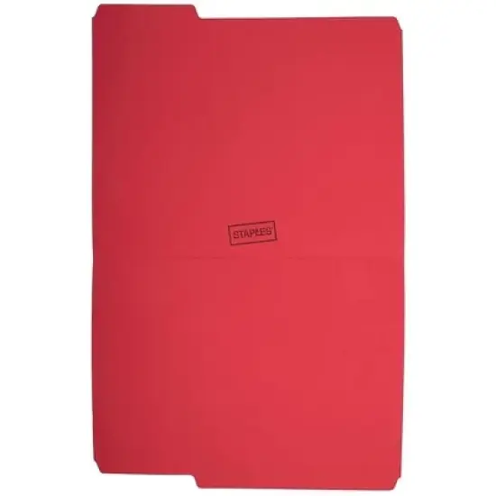 MyOfficeInnovations Colored Top-Tab File Folders 3 Tab Red Letter Size 24/Pack 659791 image {2}