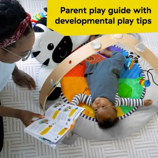 Baby Einstein Zen's Activity Milestones Plush Gym Playmat image {4}