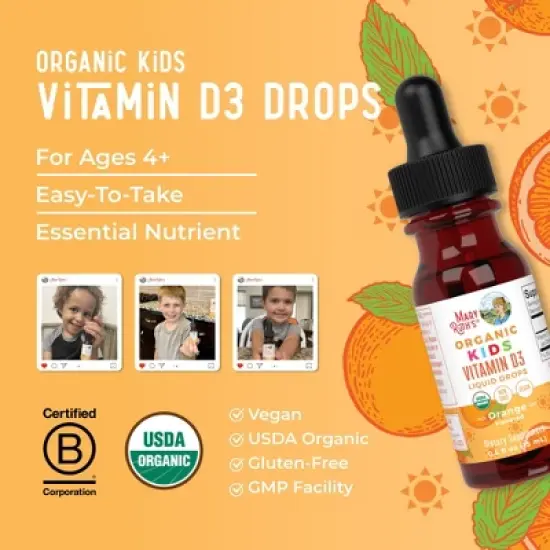 Organic Kids Vitamin D3 Liquid Drops image {7}