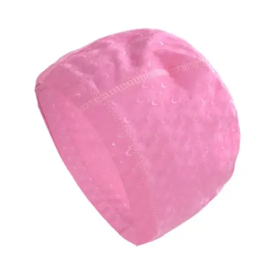 Unique Bargains PU Pleated style Swimming Cap 1 Pc image {12}