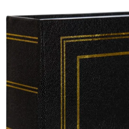 11.75" x 9.45" Traditional Photo Album Black - Kate & Laurel All Things Decor image {2}