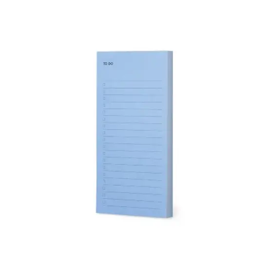 Noted by Post-it, Blue Lined Sticky Notepad: To Do List, 3x6 Inches, 100 Sheets, Uncoated Paper, Book Binding image {12}