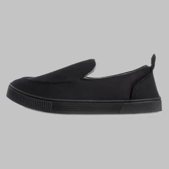 Isotoner Men's Emmett Microsuede & Canvas Closed Back Slippers image {1}