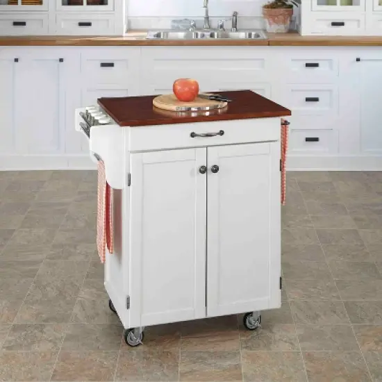 Cuisine Kitchen Carts And Islands White Base - Home Styles image {3}