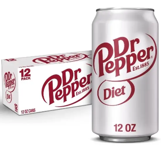 Diet Dr Pepper Soda - 12pk/12 fl oz Cans image {12}