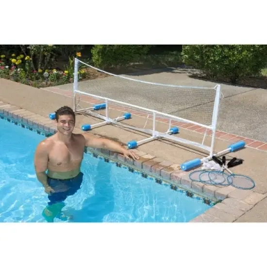 Poolmaster Floating Volleyball and Badminton Pool Game image {2}
