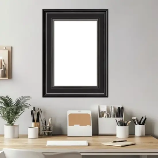 Amanti Art Ridge Black Framed Dry Erase Magnetic Board image {5}