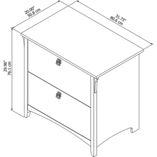 Salinas File Cabinet Gray - Bush Furniture image {5}