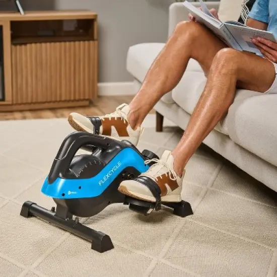 Lifepro Under Desk Bike Pedal Exerciser - 3-in-1 Mini Exercise Bike with Resistance Bands, Arm & Leg Workout, Fitness App Compatible image {5}