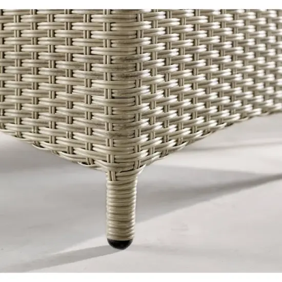 5pc All-Weather Wicker Haven Recliner and Accent Table Set - Alaterre Furniture image {7}