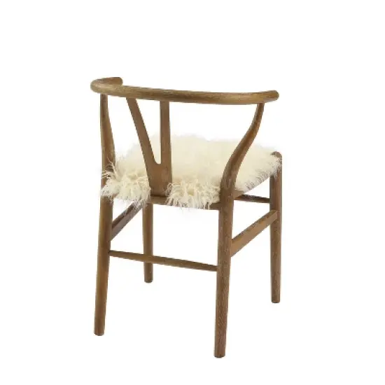 Ellis Wishbone Chair White - Linon image {4}