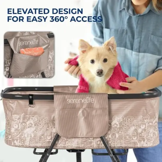 Portable Dog Bath Tub with Built-In Drain for Easy Clean-Up, Lightweight Design, Perfect for Home or Outdoor Use image {2}