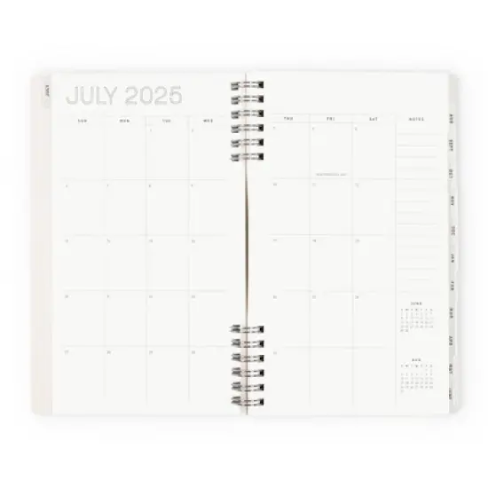 Altitude Supplies 5"x8" Weekly and Monthly Planner, July 2025 to June 2026, Cream Arch image {5}