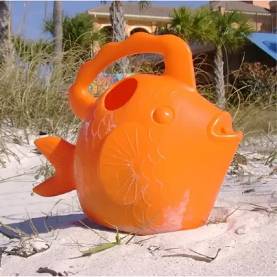 Novelty Squirt Fish Kids Watering Can, Orange, 0.75 Gallon image {1}