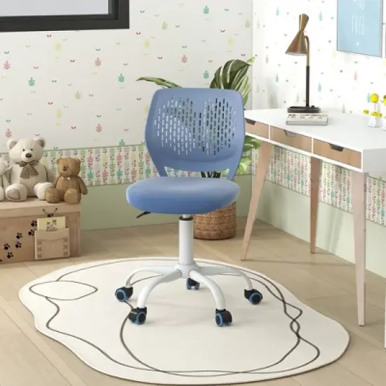 Tangkula Kids Desk Chair Ergonomic Swivel Children Mesh Study Height Adjustable image {3}