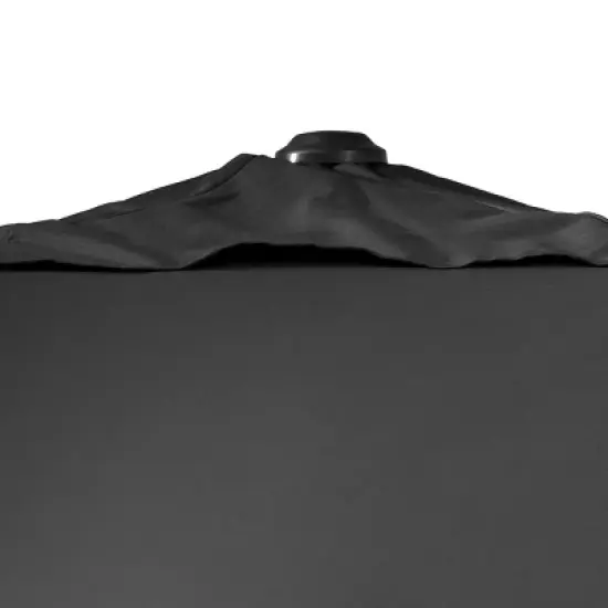 Crestlive Products 11.5'x11.5' Luxury Aluminum Frame Double Top Round Offset Cantilever Umbrella Black image {4}