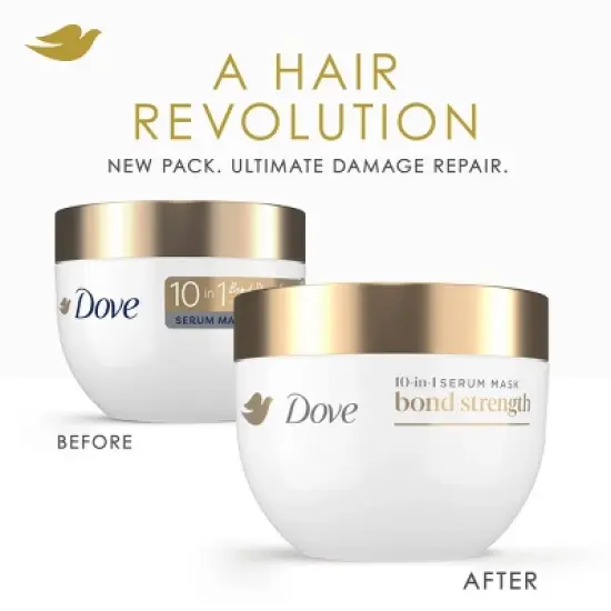 Dove Beauty Bond Strength with Peptide Complex 10-in-1 Serum Hair Mask - 9.2oz image {8}