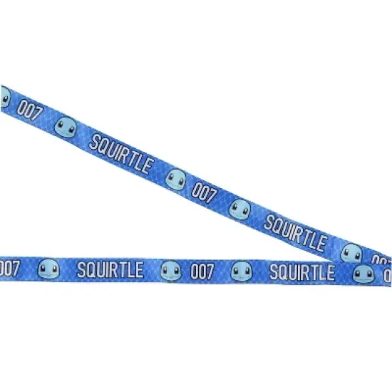 Pokemon Squirtle 007 ID Badge Holder Rubber Charm 2-Sided Breakaway Lanyard image {3}