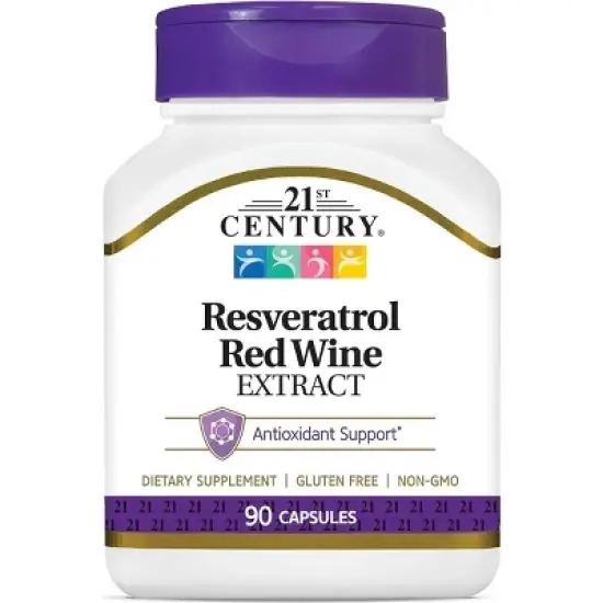 21st Century Resveratrol Red Wine Extract 90 Capsules image {4}