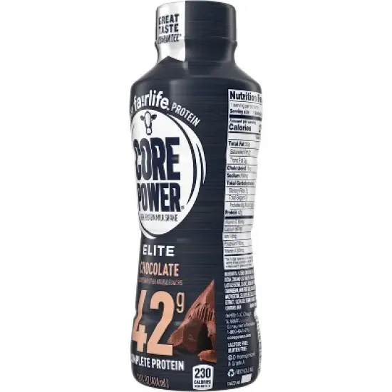 Core Power Elite Chocolate 42G Protein Shake - 14 fl oz Bottle image {6}