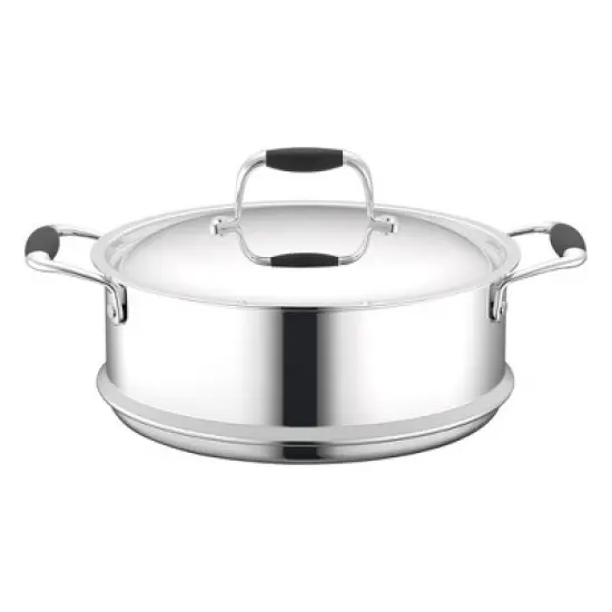 NutriChef Steamer Insert with Lid - Stainless Steel image {1}