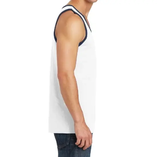 Mafoose Mens Solid Cotton Tank Top Sleeveless Tee Shirt for Sports, Gym, Fitness, Beach image {8}