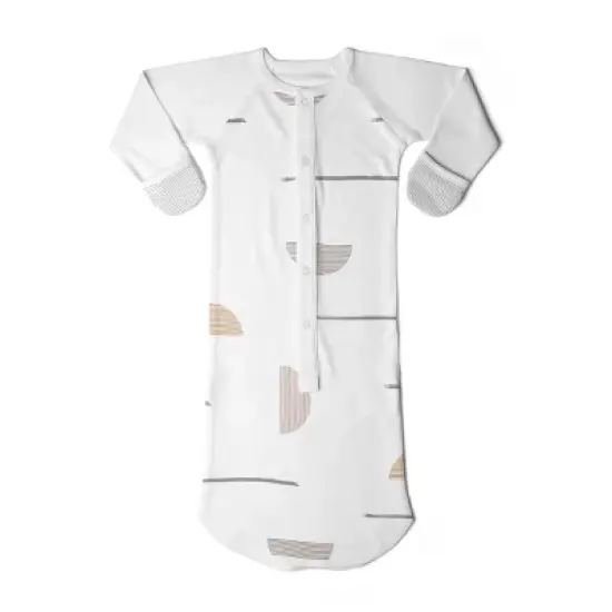 Goumikids Viscose Made from Bamboo Organic Cotton Convertible Baby Gown image {3}