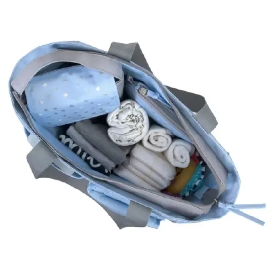 Baby Essentials Diaper Bag 5-in-1 - Blue image {2}