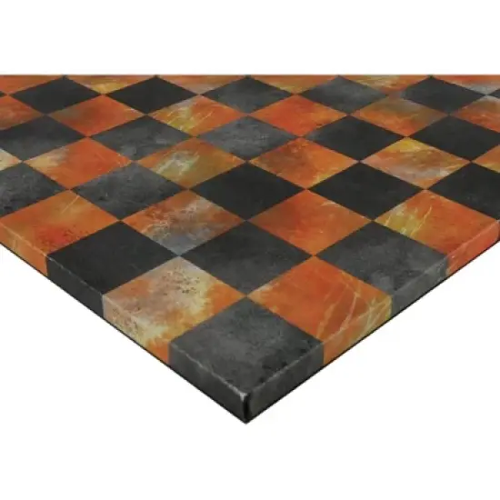 WorldWise Imports Chess Board - 14.5" Faux Leather Chess Board image {6}