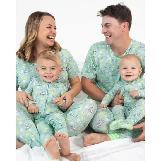 Lev Baby Boys' Viscose Bamboo Zipper Footie Pajamas &ndash; Green Golf Print One-Piece Baby Boy Clothes (NB&ndash;6/9M) image {3}