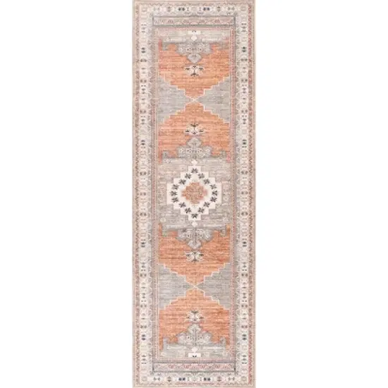 nuLOOM Alicia Machine Washable Medallion Area Rug image {11}