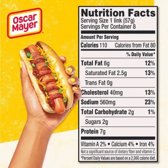 Oscar Mayer Natural Uncured Turkey Franks Hot Dogs - 16oz/8ct image {7}