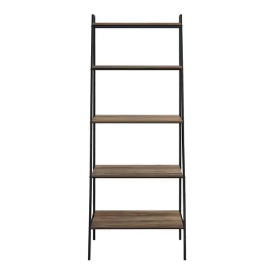 72" Open Storage Ladder Bookshelf - Saracina Home image {2}