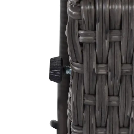 4pc Outdoor Wicker Rectangle Daybed with Canopy & Cushions - Beige - GODEER image {10}