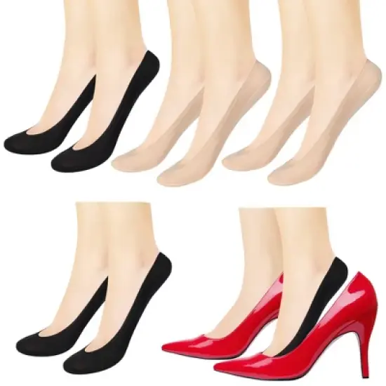 LotFancy 5 Pairs No Show Socks for Women Female, Hidden Low Cut Liner Socks, US Women Size 6-8.5 image {3}