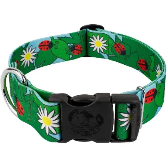 Country Brook Petz 1 1/2 Inch Deluxe Ladybug Picnic Dog Collar image {5}
