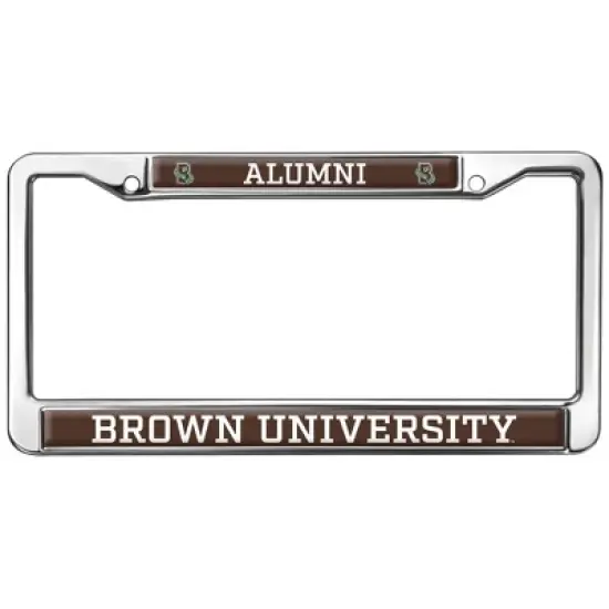 Brown University Alumni Logo Full Size Standard License Plate Metal Frame image {7}