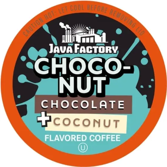 Java Factory Flavored Coffee Pods,Keurig 2.0,Choconut -Chocolate & Coconut,40 Ct image {11}