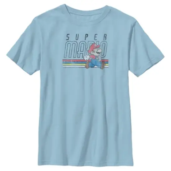 Boy's Nintendo Super Mario Classic Stripes T-Shirt image {2}