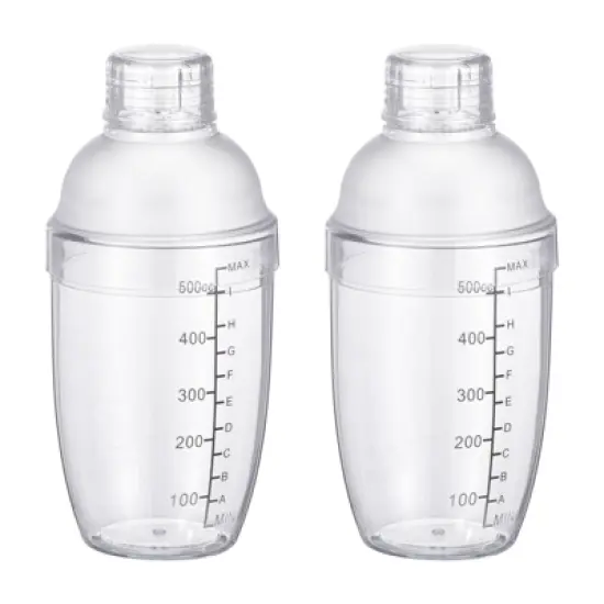 Unique Bargains Removable Plastic Boba Cocktail Shaker with Scales 2 Pcs image {5}
